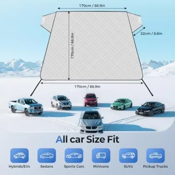 FLORICH Windshield Cover for Ice and Snow Resistance