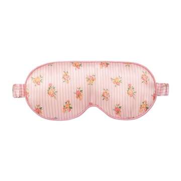 slip Petal Contour Sleep Mask | Pure Silk, 100% Mulberry Silk | Contoured Design for Optimal Light Blocking & Comfort | Ultra Soft, Gentle on Skin & Hair | Ideal for Restful Sleep