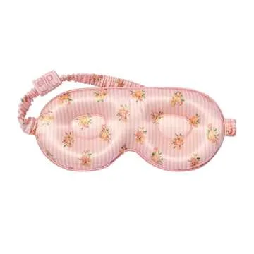 slip Petal Contour Sleep Mask | Pure Silk, 100% Mulberry Silk | Contoured Design for Optimal Light Blocking & Comfort | Ultra Soft, Gentle on Skin & Hair | Ideal for Restful Sleep