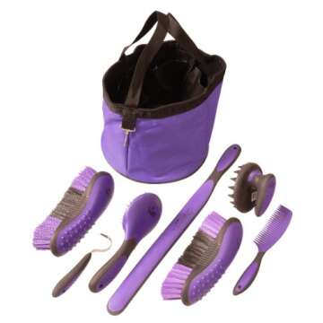 Tough 1 Great Grip Grooming Package (8-Piece), Purple