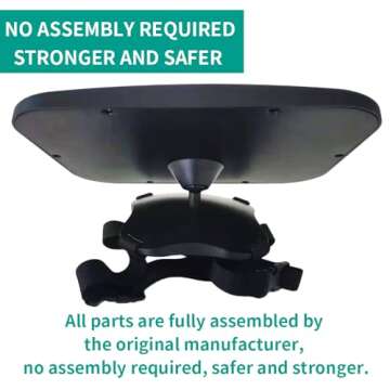 funbliss Baby Car Mirror Safely Monitor Infant Child in Rear Facing Car Seat,Car Mirror Baby Rear Fa...