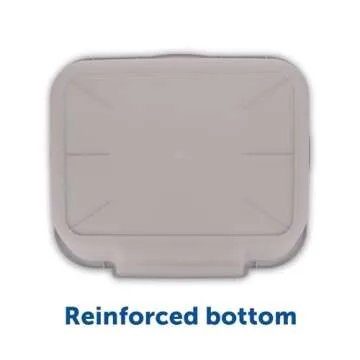 PuppyGoHere Dog Litter Box, Large Size, Misty Gray, Durable & Pet Safe, Indoor Open Top Entry Litter Pan, Comfortable for Puppy, Great for Dogs up to 20 lbs