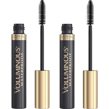 L’Oréal Paris Makeup Voluminous Original Waterproof Mascara, Black Brown, 0.28 Fl Oz (Pack of 2)
