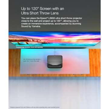 Epson EpiqVision Ultra LS650 Projector for 4K Streaming