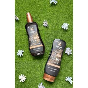 Australian Gold Spray Gel Sunscreen with Instant Bronzer SPF 4, 8 Ounce, Moisturize & Hydrate Skin, Broad Spectrum, Water Resistant, Non-Greasy, Vegan and PETA Approved, Cocoa Dreams Scent