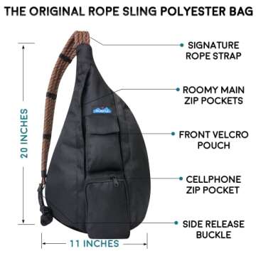 KAVU Rope Sling Crossbody Bag for Adventure and Style