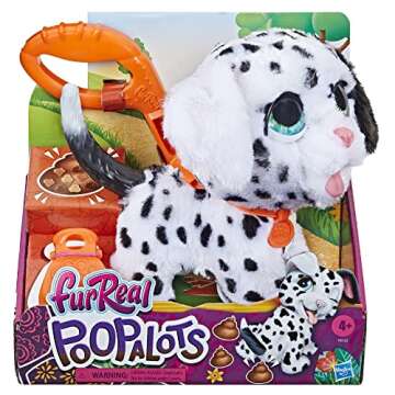 FurReal Poopalots Big Wags Interactive Toy Dalmatian with 9 Treats and Poop Scooper, for Girls and B...