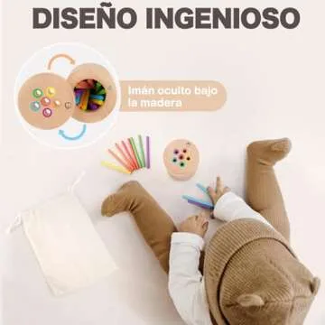 Vanplay Montessori Toys for 2 3 Year Old, Toddler Toys Color Matching Fine Motor Toys for Toddlers 3, Sensory Toys, Wooden Educational Toys for 2 Year Old