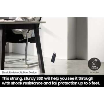 SAMSUNG T5 EVO SSD 8TB - Fast & Portable for Gamers