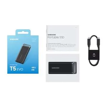 SAMSUNG T5 EVO SSD 8TB - Fast & Portable for Gamers