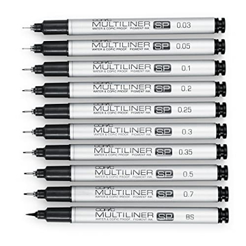 Copic Multiliner SP Black Ink Marker - 0.3 Tip for Artists