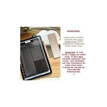 Blue Dune Studio Peaches & Cream Apple Pencil 2nd Generation Protective Sleeve Cover Grip, Apple Pencil Case, Magnetic Charging Compatible and Double Tap, Cow Print Swirl, Unique, Boho Neutral Pink