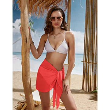 Ekouaer Women's Chiffon Sarongs - Stylish Beach Cover-Up