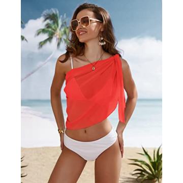 Ekouaer Women's Chiffon Sarongs - Stylish Beach Cover-Up