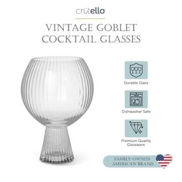 Stylish Crutello Aperol Spritz Glasses Set of 4