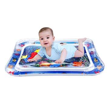 PandaEar Tummy Time Water Mats for Infants 3-24 Months