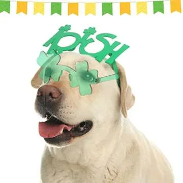 St. Patrick's Day Shamrock Sunglasses for Kids Adults St. Patrick's Day Green Clover Glasses Costume Accessories Party Favor (St. Patrick's Day Shamrock Sunglasses)