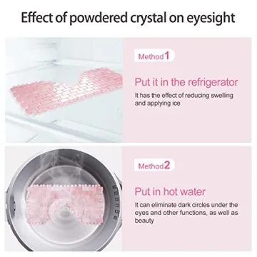 Gemshan Jade Eye Mask Natural Rose Quartz for Relaxation