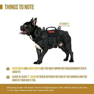 OneTigris Tactical Dog Harness for Small Dogs - Comfortable & Durable