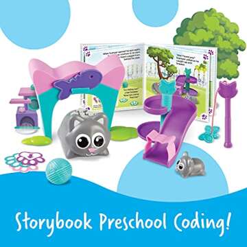 Learning Resources Coding Critters Scamper & Sneaker - 22 Pieces, Ages 4+ Educational Learning Games...