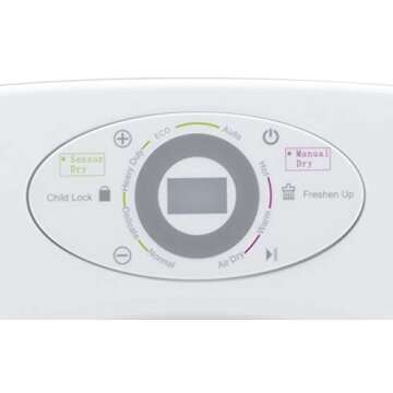 Panda 2.6 cu.ft Compact Portable Laundry Dryer, 8.8 lbs capacity Intelligent Humidity Sensor dyer, White