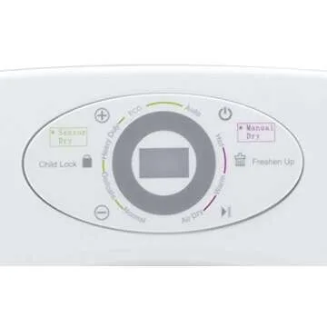 Panda 2.6 cu.ft Compact Portable Laundry Dryer, 8.8 lbs capacity Intelligent Humidity Sensor dyer, White