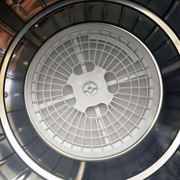 Panda 2.6 cu.ft Compact Portable Laundry Dryer, 8.8 lbs capacity Intelligent Humidity Sensor dyer, White