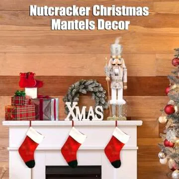 Elegant 15 Inch Wooden Soldier Nutcracker for Christmas