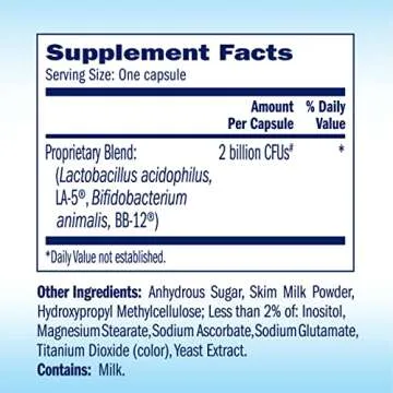 TruBiotics Daily Probiotic, 60 Capsules - Gluten Free, Soy Free Digestive + Immune Health Support Su...