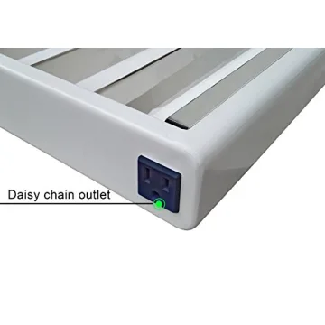 HYDRO PLANET T5 Grow Lights 4 Ft 8 Bulbs Fixture with 6500K Fluorescent HO Bulbs, T5 Grow Lights for Indoor Plants, UL Listed, 15 ft Power Cord with Hanger