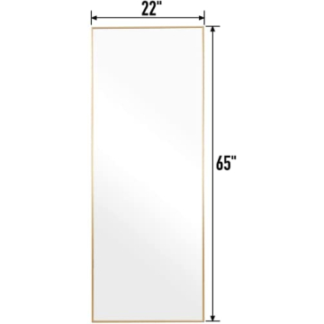 Aluminum Alloy Full Length Mirror for Stylish Spaces