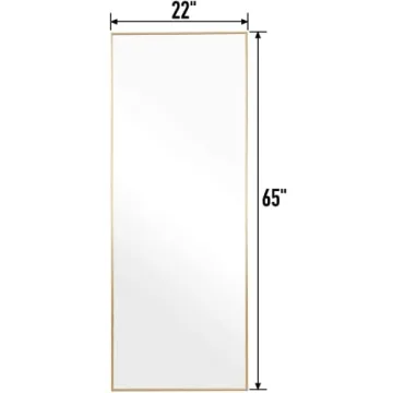 Aluminum Alloy Full Length Mirror for Stylish Spaces
