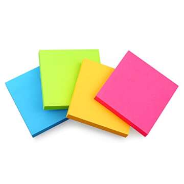 Bright 3x3 Sticky Notes for Creative Organization