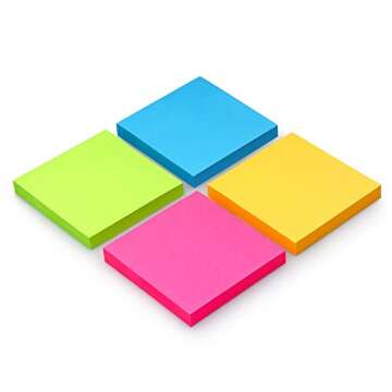 Bright 3x3 Sticky Notes for Creative Organization