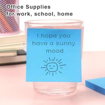 Bright 3x3 Sticky Notes for Creative Organization