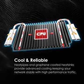 MSI Radix AX6600 WiFi 6 Tri-Band Gaming Router, AI QoS, 1.8GHz Quad-Core Processor, MU-MIMO, Gigabit Wireless, 8-Stream, High Speed Long Range