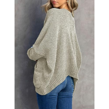 Soft Oversized Chenille Cardigan Sweater for Women