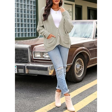 Soft Oversized Chenille Cardigan Sweater for Women