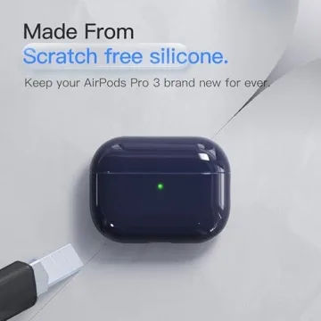 DamonLight Shock-Proof Case for AirPods Pro 3 - Midnight Blue