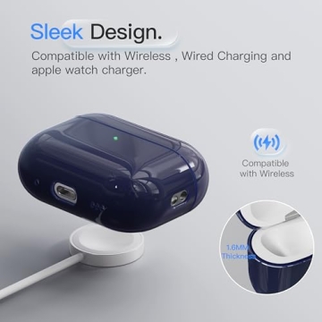 DamonLight Shock-Proof Case for AirPods Pro 3 - Midnight Blue
