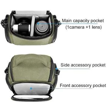 CADeN Compact Camera Bag for Canon Nikon Sony Cameras