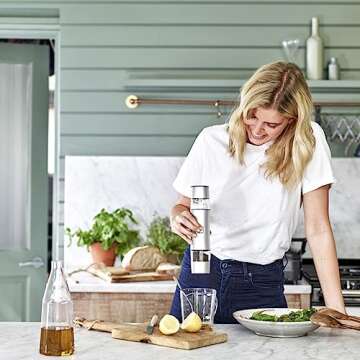 Cuisinart SG-3 Rechargeable Salt, Pepper and Spice Mill Mini Prep Plus Food Processor, Stainless Steel