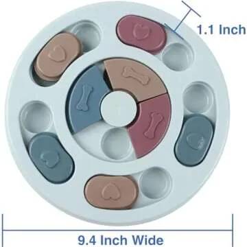 WagglePup Dog Puzzle Toy, Slow Feeder Dog Enrichment Toys and Interactive Treat Dispenser Bowl, Suitable for All Dogs, Puppy Toys for Training & Improving IQ Through Engaging Dog Brain Games