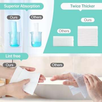 Tahoe Trails Disposable Face Towel, Soft Dry Wipe, Lint Free, Dry Wet Use for Sensitive Skin, 80Count Cotton Facial Tissue, Makeup Removing, Surface Cleaning 5.91 * 7.87inch, 80