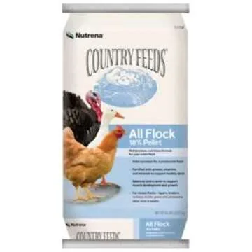 Nutrena Country Feeds All Flock 18% Pelletized Chicken Feed 50 Pounds