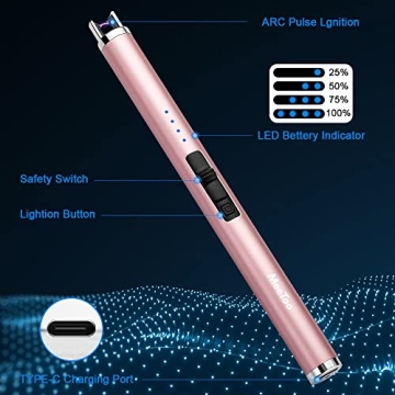 MeeToo Electric Candle Lighter – Rechargeable & Windproof