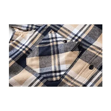 SWISSWELL Men's Flannel Hooded Shirt for Stylish Comfort