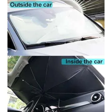 Zerixa Windshield Sun Shade for UV Protection and Comfort