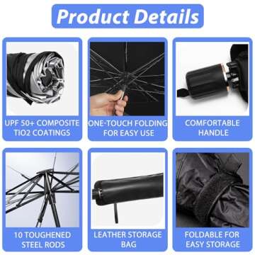 Zerixa Windshield Sun Shade for UV Protection and Comfort