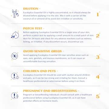 HIQILI 100ML Eucalyptus Essential Oil for Spray, Diffuser & Skin, 100% Pure Undiluted - 3.38 Fl Oz